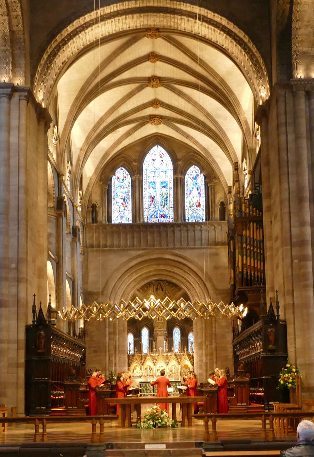 Chamber Choir sing Evensong at Hereford Cathedral, 12th October 2016